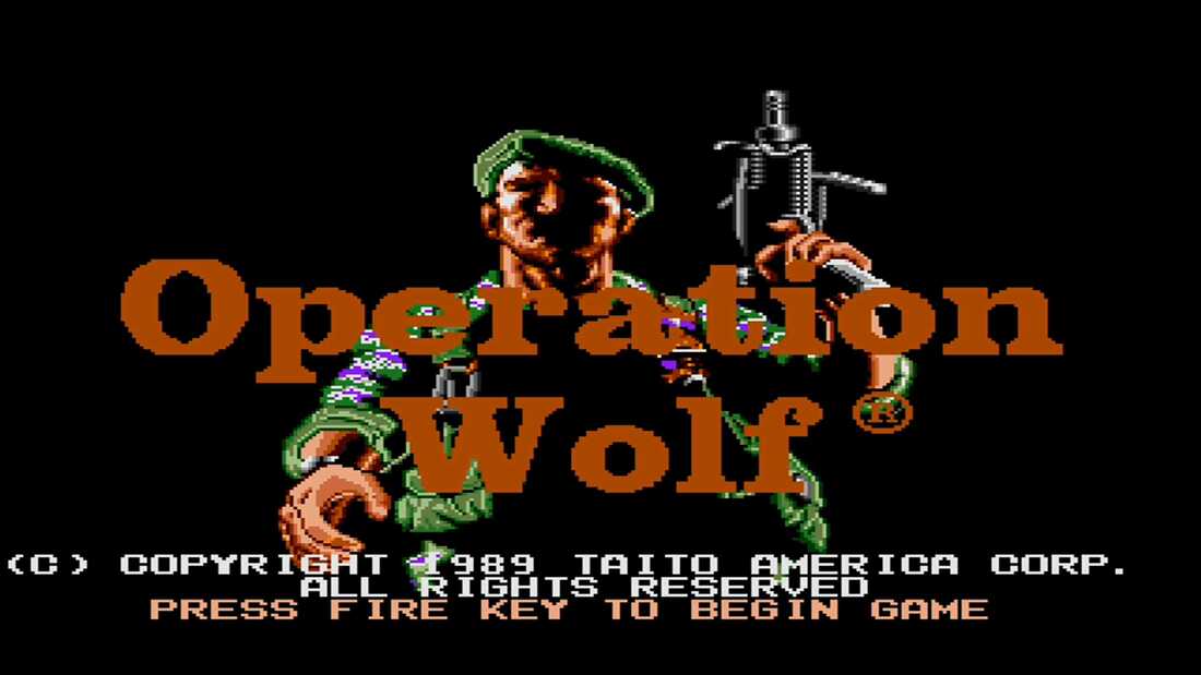 Operation Wolf (DOS) Screenshot 1