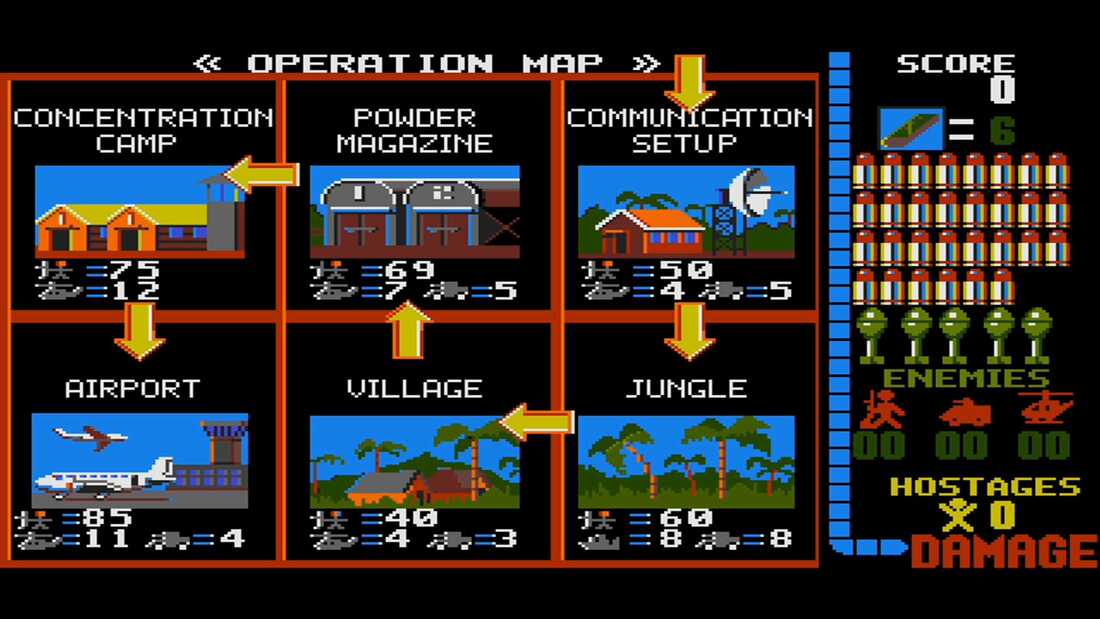 Operation Wolf (DOS) Screenshot 2