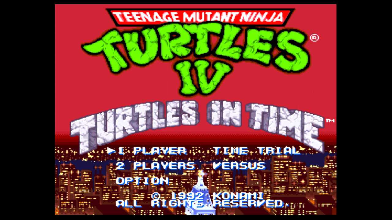 Teenage Mutant Ninja Turtles IV Turtles In Time Screenshot 1